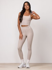 Gym King Taupe Brown 365 Leggings - Image 1 of 3