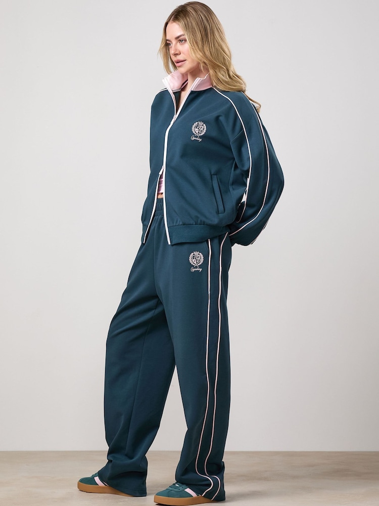 Gym King Green Heritage Track Jacket - Image 1 of 4
