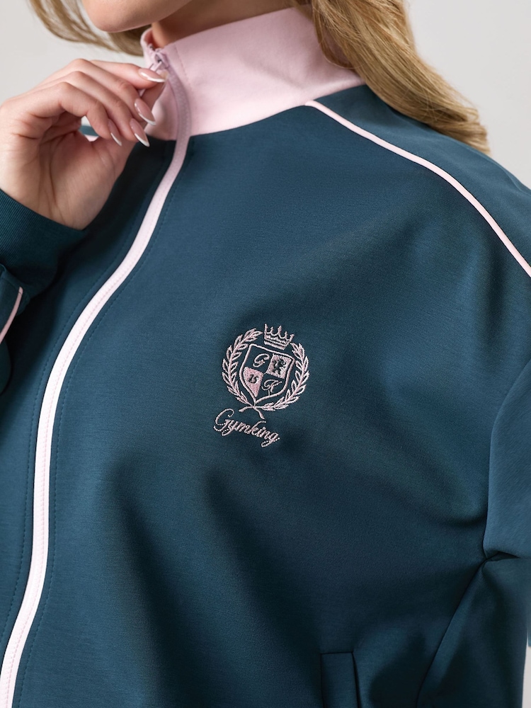 Gym King Green Heritage Track Jacket - Image 4 of 4