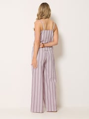 Long Tall Sally Purple/White Stripe Top & Trouser Set - Image 3 of 5