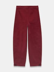 Mint Velvet Red Cotton Blend Barrel Chino Trousers - Image 7 of 7