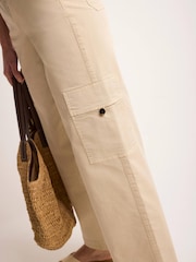 Mint Velvet Brown Straight Utility Chino Trousers - Image 8 of 8