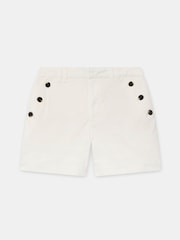 Mint Velvet White Button Front Chino Shorts - Image 5 of 6