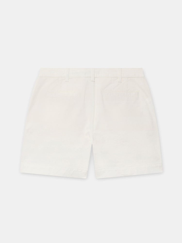 Mint Velvet White Button Front Chino Shorts - Image 6 of 6