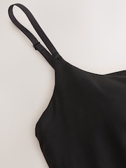 Black Hidden Support Microfibre Cami Bra Top - Image 3 of 3