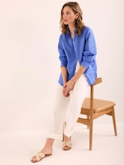 白色 - Mint Velvet Cropped Wide Chino Trousers - 圖片 3/7