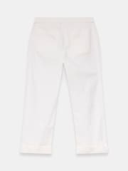 白色 - Mint Velvet Cropped Wide Chino Trousers - 圖片 7/7