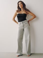 Black Hidden Support Micro Cami Bra Top - Image 2 of 7