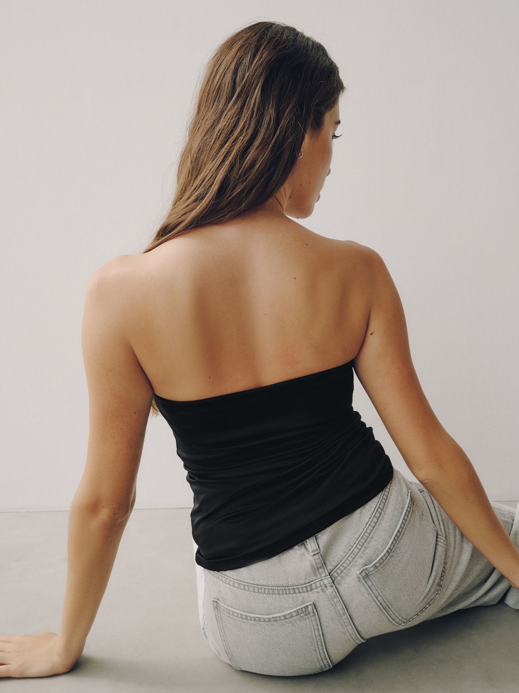 Buy Black Hidden Support Micro Cami Bra Top from Next USA