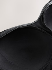Black Hidden Support Micro Cami Bra Top - Image 6 of 7