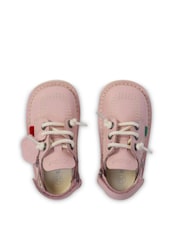 Kickers Pink Infant Leather Shoes - Image 5 of 6