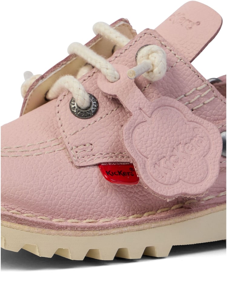 Kickers Pink Infant Leather Shoes - Image 6 of 6