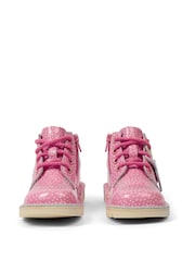 Kickers Pink Infant Hi Fruit Patent Leather Boots - Image 3 of 6