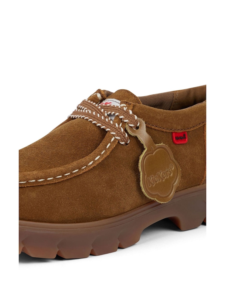 Kickers Natural Adult Lennon Wall Suede Shoes - Image 6 of 6