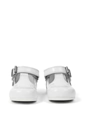 Kickers White Infant T Bar Patent Leather Shoes - Image 3 of 6
