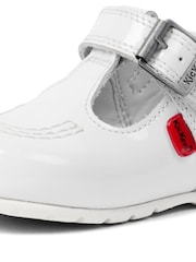 Kickers White Infant T Bar Patent Leather Shoes - Image 6 of 6