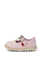 Kickers Pink Infant T Bar Patent Leather Shoes - Image 2 of 5