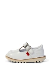 Kickers White Infant T Bar Patent Leather Shoes - Image 2 of 6