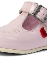 Kickers Pink Infant T Bar Patent Leather Shoes - Image 6 of 6
