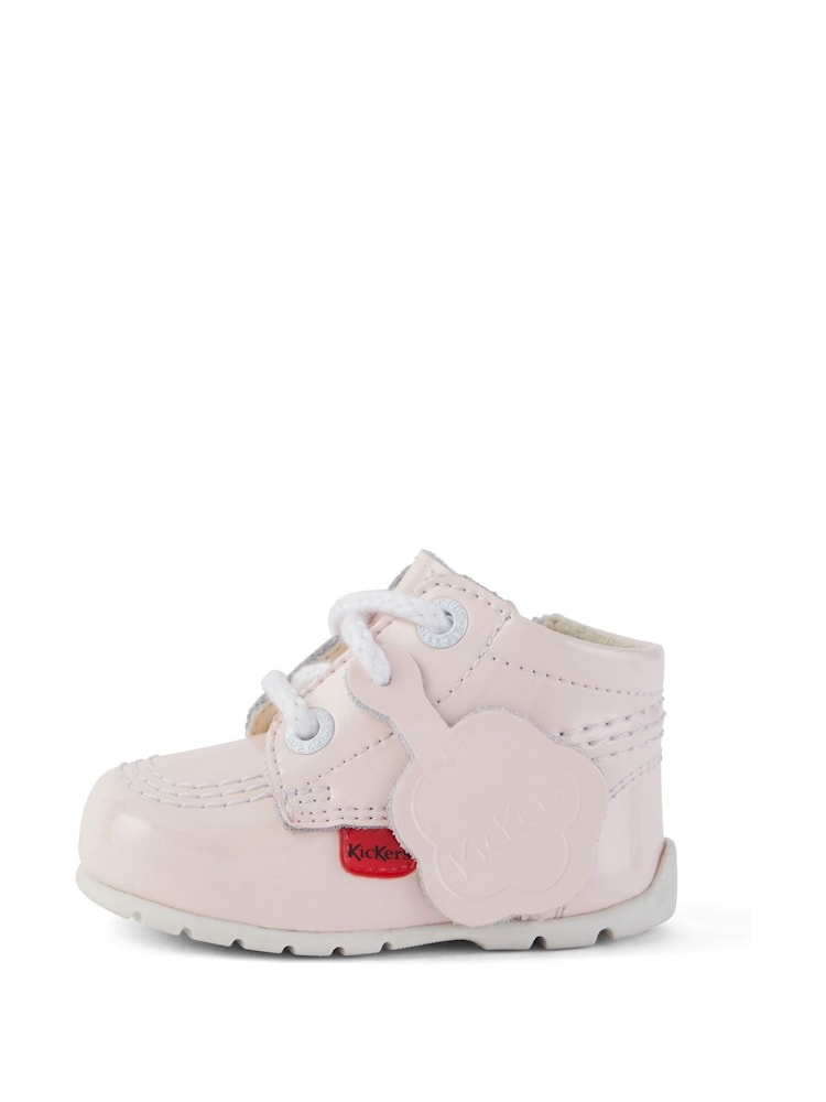 Kickers Pink Hi Patent Leather Boots - Image 2 of 6