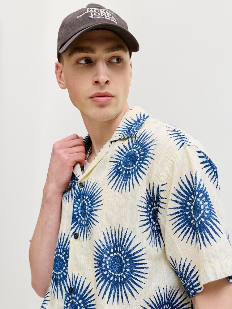 JACK & JONES Green Printed Graphic Relaxed Shirt - Image 4 of 4 JACK & JONES Green Printed Graphic Relaxed Shirt - Image 4 of 4