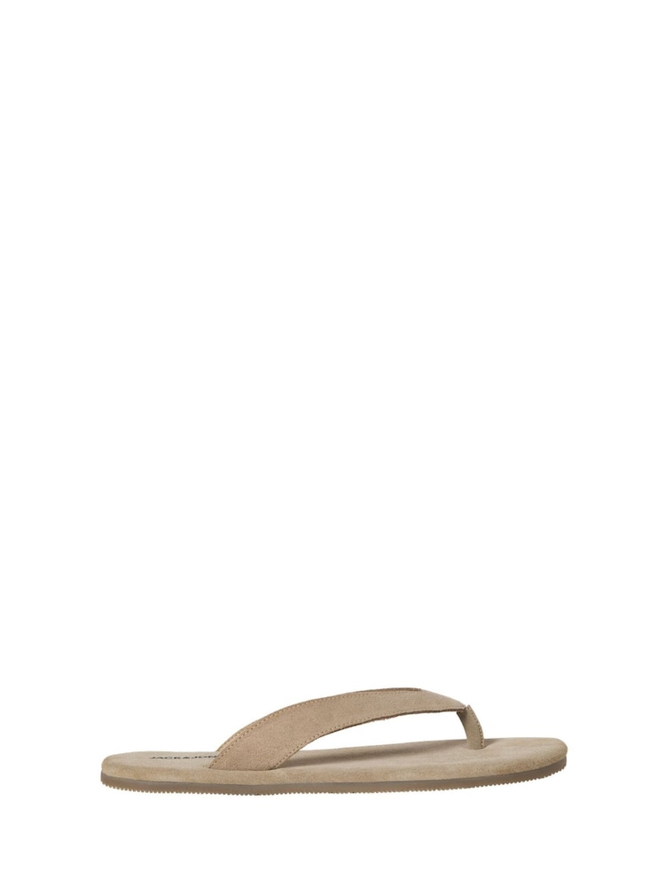 JACK & JONES Green Suede Flip Flops - Image 1 of 7
