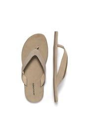 JACK & JONES Green Suede Flip Flops - Image 5 of 7