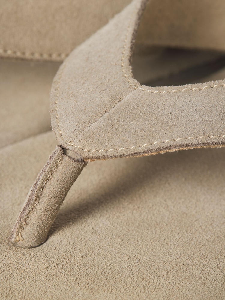JACK & JONES Green Suede Flip Flops - Image 7 of 7