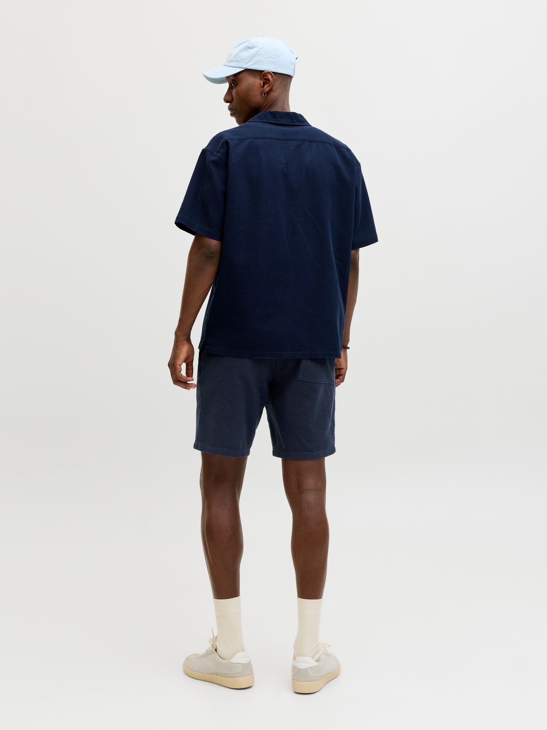 Buy JACK & JONES Blue Waffle Co-Ord Shirt & Shorts Set from Next USA