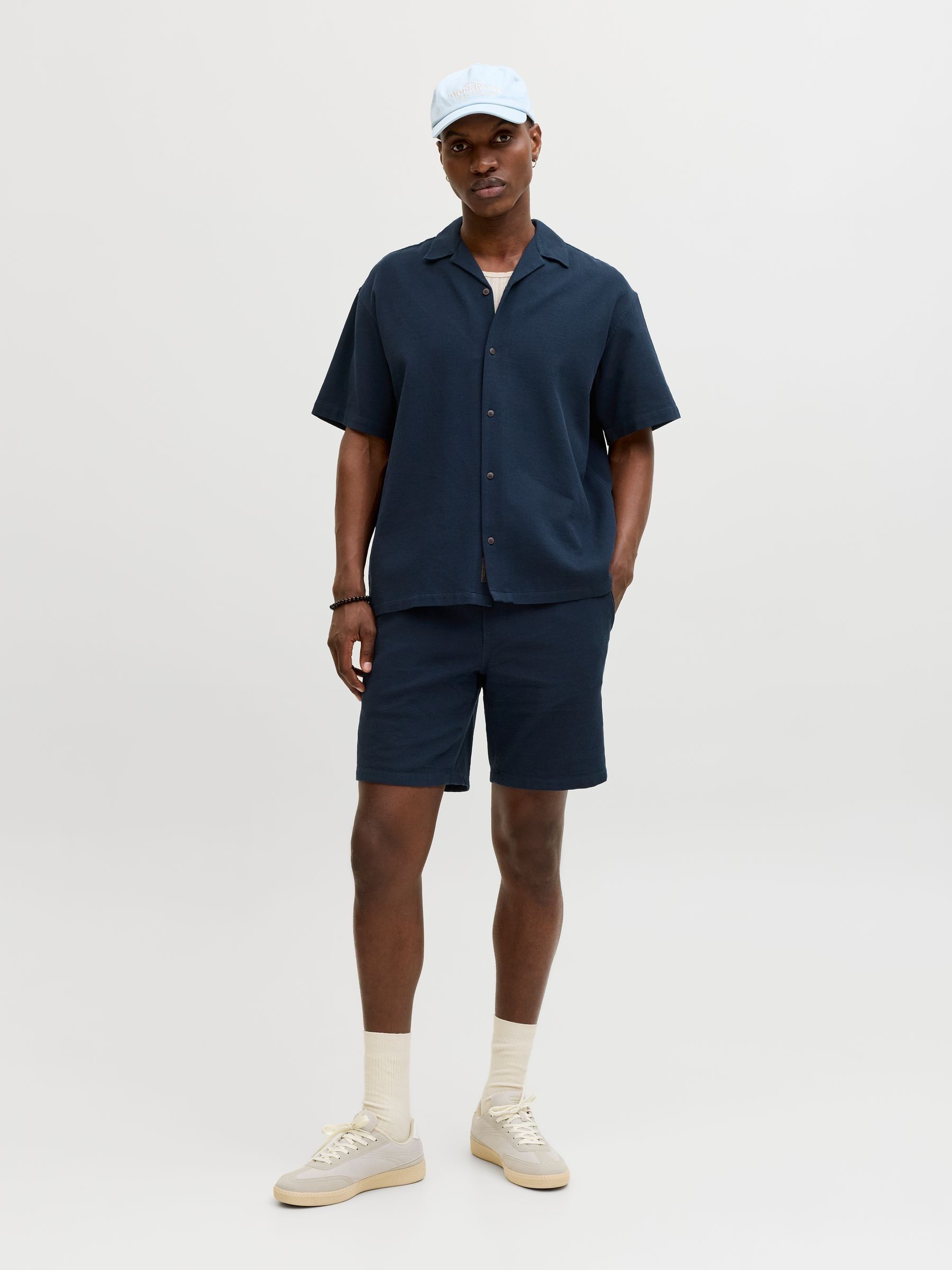 Na.e Comfort Shirt_Blue ナエ コンフォートシャツ Buy JACK & JONES Blue Waffle Co-Ord Shirt & Shorts Set from Next USA