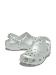 Crocs Silver Classic Tinted Metallic Clogs - Image 3 of 6