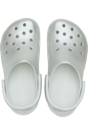 Crocs Silver Classic Tinted Metallic Clogs - Image 4 of 6