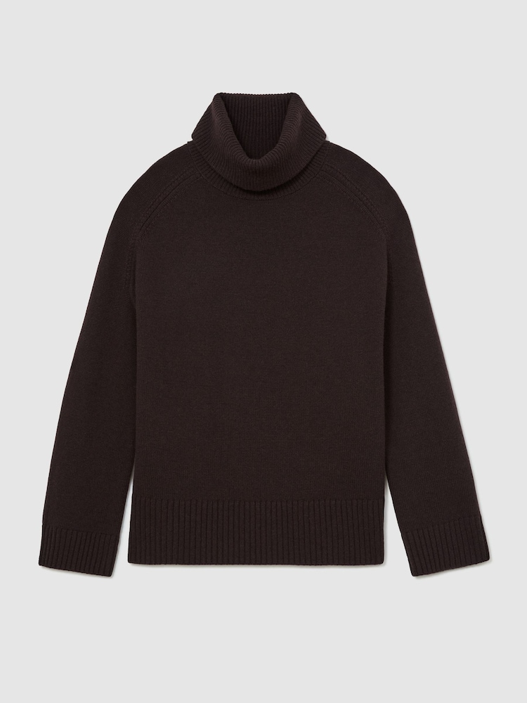 Dunkellila - Reiss – Harriet – Rollkragenpullover aus Wolle und Kaschmir - Bild 2 von 7