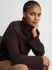 Dunkellila - Reiss – Harriet – Rollkragenpullover aus Wolle und Kaschmir - Bild 3 von 7