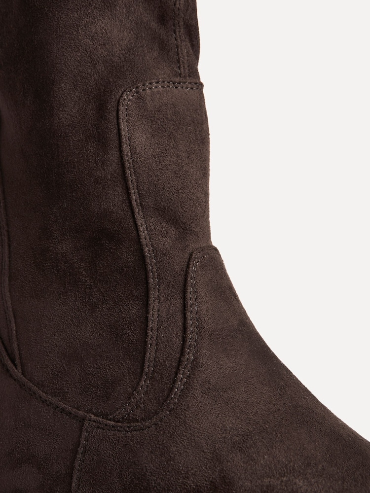 Linzi Brown Suede Peggy Pull On Mid Chelsea Boots - Image 5 of 5 Linzi Brown Suede Peggy Pull On Mid Chelsea Boots - Image 5 of 5