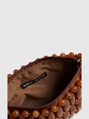 River Island Brown Beaded Clutch Bag - Image 6 of 6