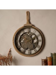 Widdop Clear Cogs & Rope Wall Clock - Image 2 of 6