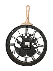 Widdop Clear Cogs & Rope Wall Clock - Image 5 of 6