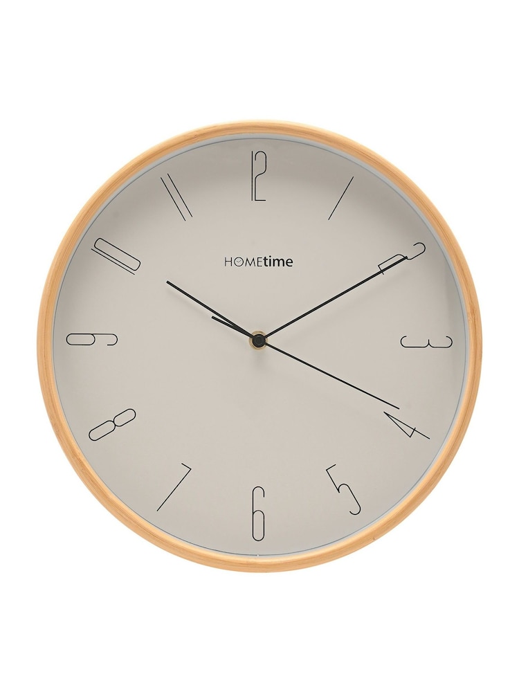 Widdop Oak Bamboo Wall Clock - Image 1 of 5 Widdop Oak Bamboo Wall Clock - Image 1 of 5