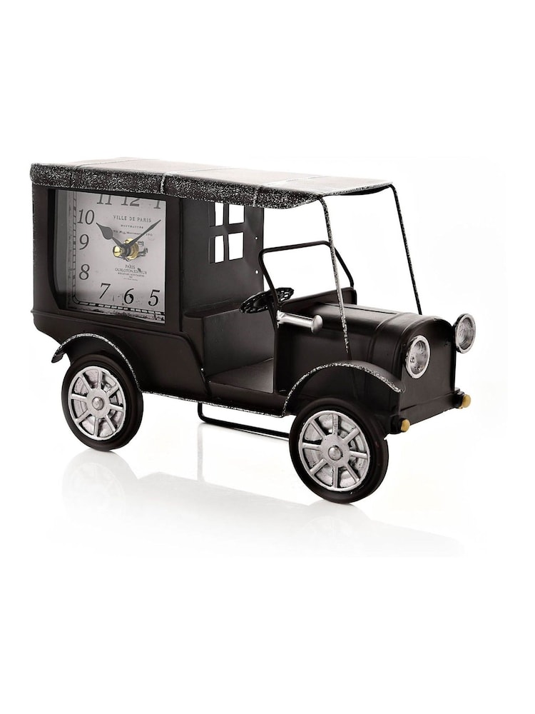 Widdop Black Mantel Clock - Vintage Car - Image 2 of 2