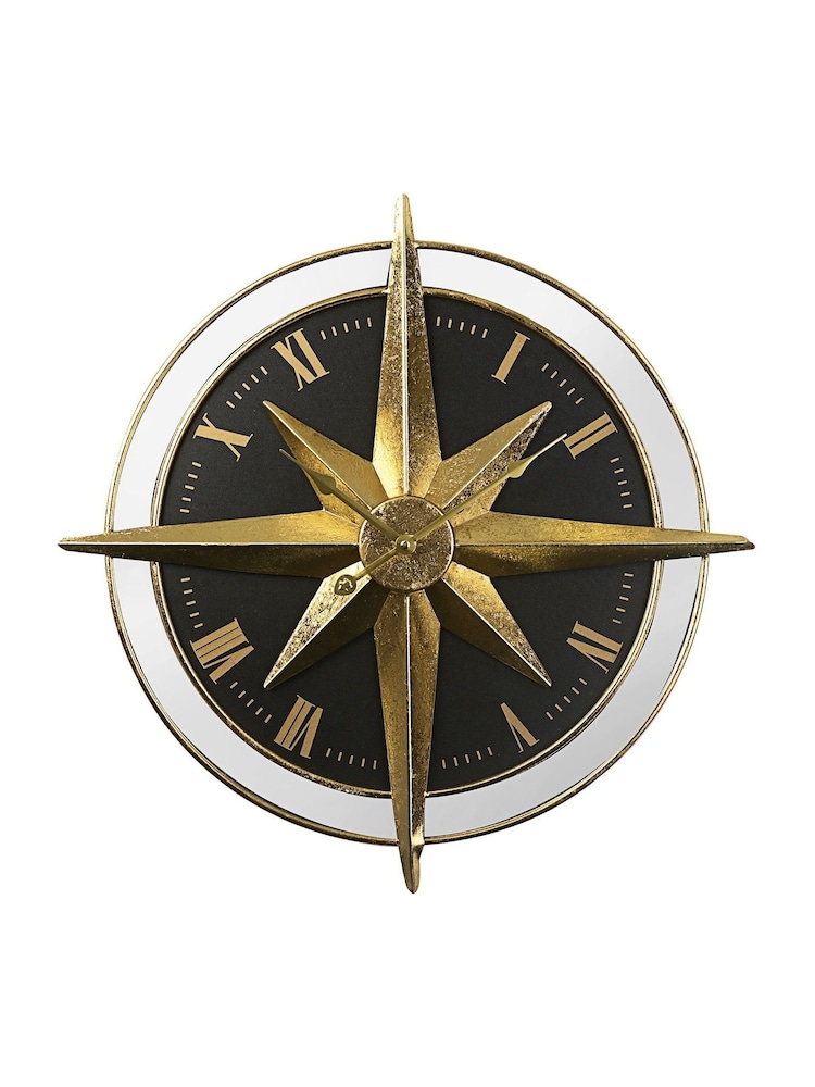 Widdop Gold Wall Clock Sun Dial Design - Image 1 of 2 Widdop Gold Wall Clock Sun Dial Design - Image 1 of 2