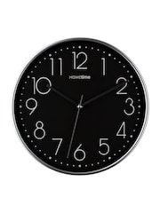 Widdop Black Round Wall Clock - Image 1 of 2