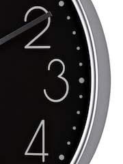 Widdop Black Round Wall Clock - Image 2 of 2