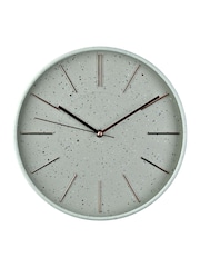 Widdop Green Round Wall Clock Speckled Face - Image 1 of 3