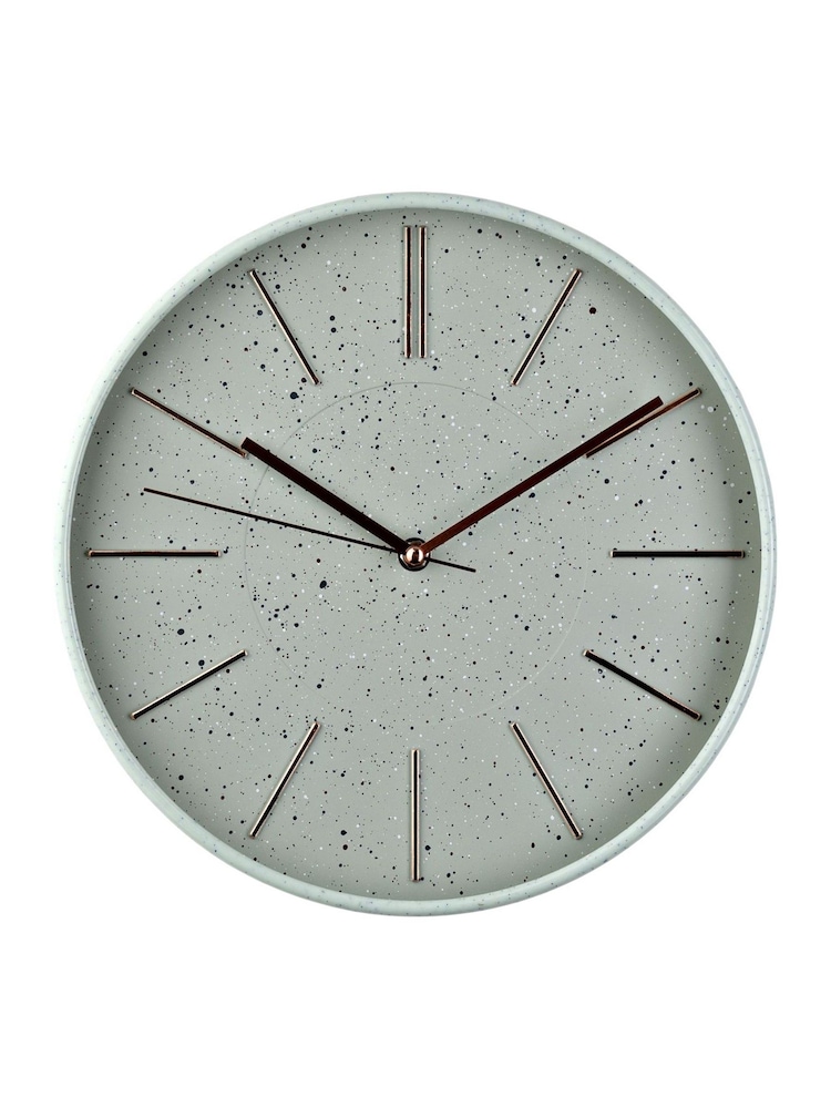 Widdop Green Round Wall Clock Speckled Face - Image 1 of 3