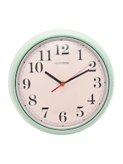 Widdop Sage Round Retro Wall Clock - Image 1 of 5