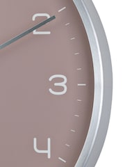 Widdop Silver Round Metal Wall Clock - Image 3 of 3