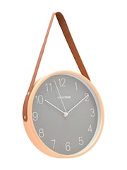 Widdop Oak Wooden Wall Clock with Hanging Belt - Image 2 of 4