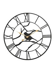Widdop Black Bird Metal Wall Clock - Image 1 of 4