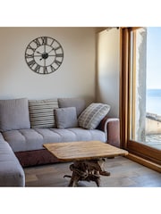 Widdop Black Skeleton Metal Wall Clock - Image 2 of 2